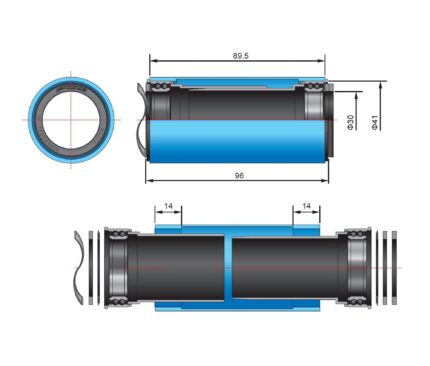 ΜΕΣΑΙΑ ΤΡΙΒΗ FSA MTB EVO392 PF BB92-41 EL247 2